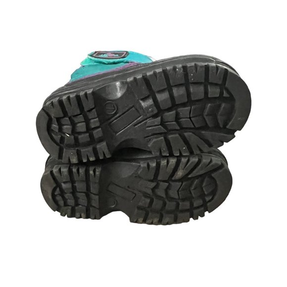 Insulated Winter Snow Boots Purple and Blue Size - Picture 5 of 7